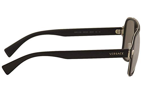 Image of Versace Man Sunglasses Black Frame, Dark Grey Lenses, 56MM