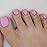 Outyua Solid Square Fake Toenails Matte Press on Toenails Purple Short Acrylic False Toes Nails Artificial Beach Summer Full Cover Toenail for Women 24 Pcs (Light Purple)