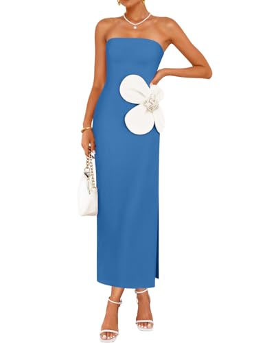 ZESICA Women's Summer Strapless Bodycon Maxi Dress 2026...