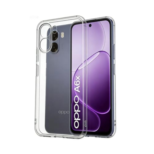 KEJI Cover per OPPO A6X/ A6k/A6T 4G, Custodia in TPU Morbido, Trasparente Compatibile con OPPO A6X/ A6k/A6T 4G, Custodia Morbida in Silicone Flessibile (Trasparente)