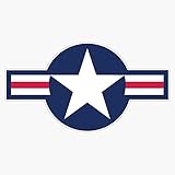 United States Star Insignia Us Star Military Patriotic American Flag Decor Car Window 5' Vinyl Decal Bumper Sticker