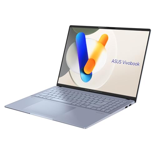 Image of ASUS Vivobook 16 inch 120Hz 2880x1800 Laptop, 16-Core Intel Ultra 9 285H, 32GB LPDDR5, 1TB SSD, Intel Arc Graphics, Shared, TB4 Wi-Fi 7 RGB Backlit KB Face Recognition, Win11 Home w /ONT 32GB USB