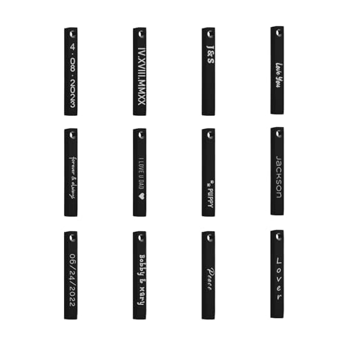 Personalized 3D Bar Vertical Pendant Necklace - Custom 4 Sided Name Text Necklace Engraved Cuboid Stick Necklace Personalized Valentine's Day Gifts for Women Men Couple4