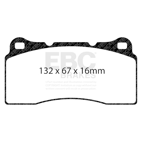 Image of EBC Brakes Redstuff 3000 Series Sport Brake Pad Set DP31110C to Fit FERRARI,FORD (AUSTRALIA AND NEW ZEALAND) FPV,DODGE,ASTON MARTIN,FORD (AUSTRALIA AND NEW ZEALAND) TVE,CALLOWAY CORVETTE,JAGUAR,DAIMLER,MG