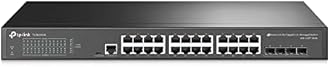 TP-Link TL-SG3428 | 24 Port Gigabit Switch, 4 SFP Slots | Omada SDN Integrated | L2+ Smart Managed | IPv6 | Static Routing | L2/L3/L4 QoS, IGMP & LAG | Limited Lifetime Protection