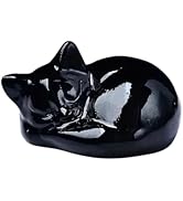 Amazon.co.jp: お昼寝 猫のペーパーウェイト 彫刻（オブシディアン