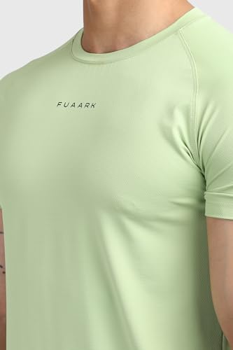 Image of FUAARK Men's Round Neck Slim Fit Gym Sports T-Shirt