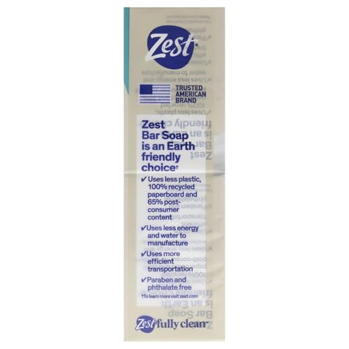 Image of Zest Bar Soap -Enriched With Cocoa Butter And Shea for Ultra Moisturizing Cleansing - Leaves Your Body Feeling Silky Smooth And Deeply Moisturized (Pack of 48)
