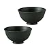 Table ware East Basic black colored rice bowls set of 2