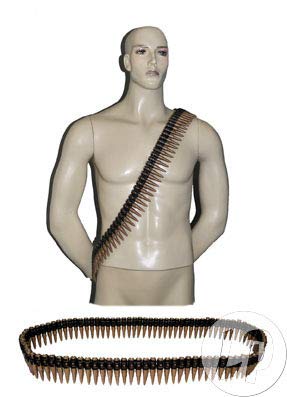 LP Divertissements Ceinture cartouchière balles Grises 77cm