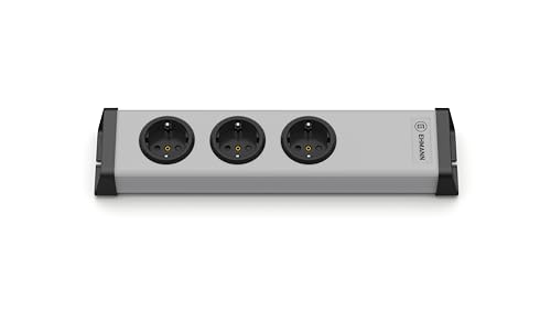 Ehmann 0200x00032300 Steckdosenleiste Universal 3-Fach, ohne Kabel, anschließbar