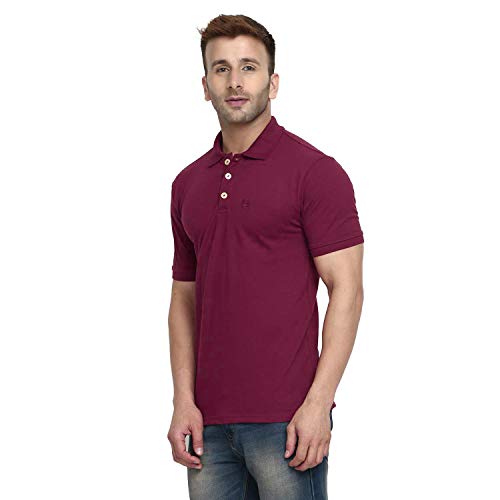 Image of CHKOKKO Men's Cotton Regular Fit Half Sleeves Polo T-Shirt