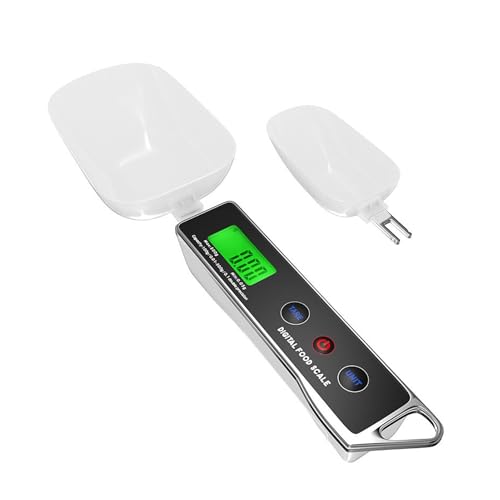 Cucchiaio dosatore elettrico, Cucchiaio che misura in grammi di equilibrio, Display accurato 500g/0.05g Cucchiaio alimentare, Pasti da cucina per chicchi di caffè, La nostra bilancia digitale misura