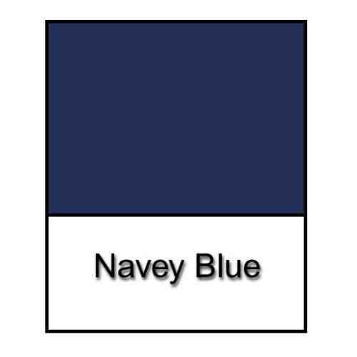 A&R Plain Dyed Poly Cotton Platform Base Valence Sheet Pleated Sheet Size Double Colour Navy Blue