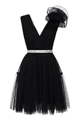 Swing Fashion Charlie_Czarna Abito da Cocktail, Nero, 42 Donna