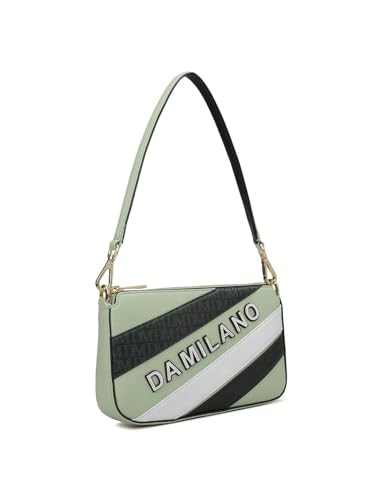 Image of Da Milano Women's Leather Shoulder Bag - Mint