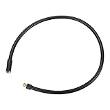 X AUTOHAUX 24' Tire Inflator Air Pump Hose Adapter Extension Locking Tire Chuck Tube Connection for Standard America Valve Without Air Release Valve for Car Mountain Bike Motorcycle