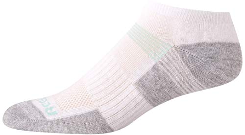 Image of Reebok Women's No Show Athletic Breathable Low Cut Cushioned Socks (12 Pack), Size 4-10, White /Grey