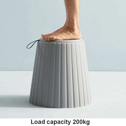 Tabouret de rangement étanche antidérapant et solide pour salle de bain