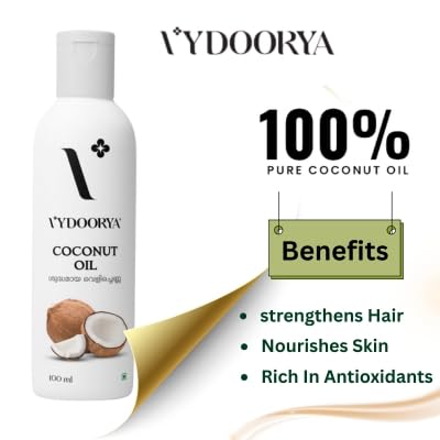 Image of Pure Coconut Oil 100 Ml | 100% Natural & Organic | Hair & Skin Care | Unrefined & Chemical-Free