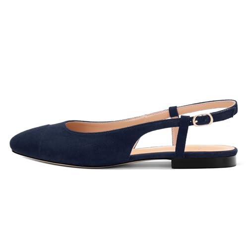 Women's Flats Round Toe Slingback Flats Shoes Comfortable Slip on Casual Ballet Flats for Women Dressy2