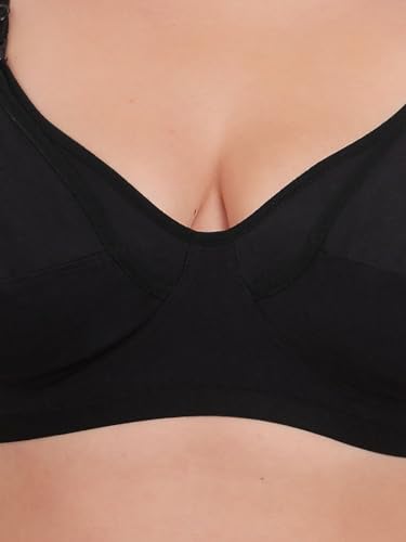 Image of Fabme Maternity & Nursing Bra for Woman||Feeding Bra for Women||Nursing || Non-Padded, Non-Wired || Hosiery Cotton || Seamed || Color Options || Size 30 to 44 || Cup B, C, D, E, F, G, H