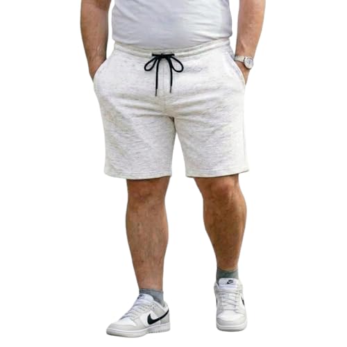 Image of Khakey The Men's Cotton Short for Men | Knee Length Plus Size Shorts for Men | Mens Regular Fit Cotton Lounge & Casual Short's | Soft Fabric (XXL, 3XL, 4XL, 5XL, 6XL, 7XL, 8XL)