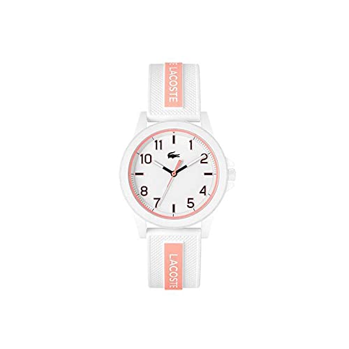 Image of Lacoste Rider Unisex Quartz Plastic and Silicone Strap Watch, Color: Red (Model: 2030047)