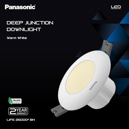 Image of Panasonic 3 Watt Deep Junction Downlighter, Round LED Junction Downlight (Warm White, PDLM16033R2-2)