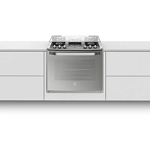 Fogão de Embutir Electrolux de 05 Bocas com Grill Elétrico e Timer Prata - 76EXV