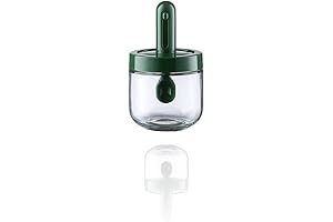 Small Glass Seasoning Bottle with Spoon for Herbs and Spices