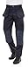 Men's Heavy Duty Construction Pants with Cordura Knees & Tool Pockets - Durable Work Trousers Navy W34-L30