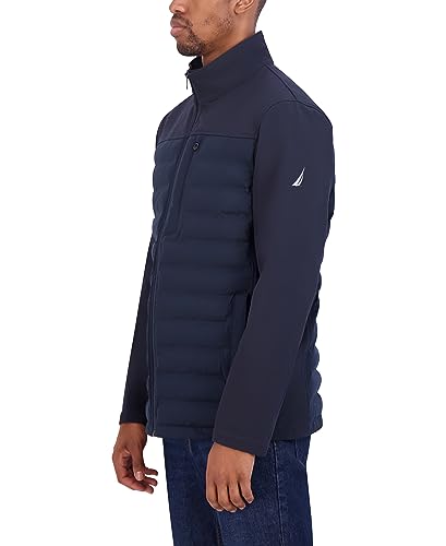 Nautica Men's Tech Shell Hybrid Jacket2