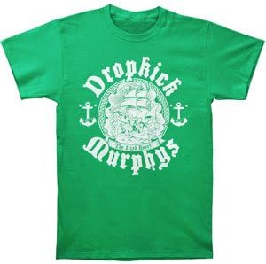 Kings Road Merch Dropkick Murphys Men's Irish Rover T-Shirt Green