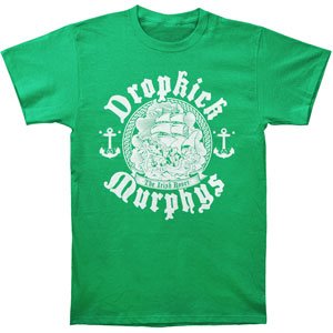 Kings Road Merch Dropkick Murphys Men's Irish Rover T-Shirt Green
