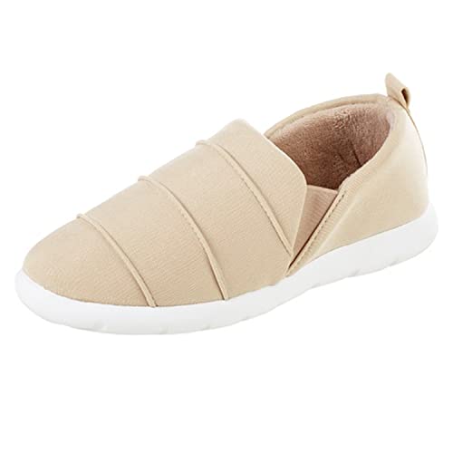 Image of isotoner Zenz Women's Serenity Stretch Satin Slipper, Slip-On Shoe