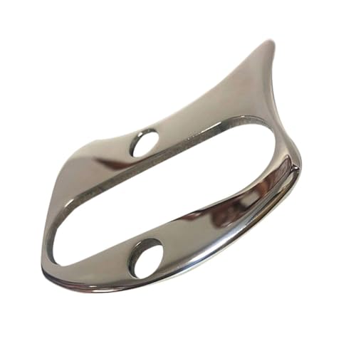Beaupretty herramienta de masaje guasha cuero cabelludo cuerpo tratamiento masajistas plato de guasha raspador de masaje corporal tablero de guasha Acero inoxidable Plata