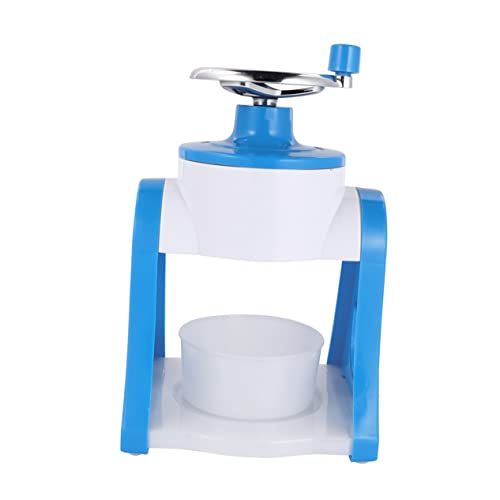 Veemoon Manual Ice Crusher Shaved Ice Maker for Summer Easy to Clean Pp Material Detachable Design