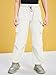 Haloumoning Boys Baggy Cargo Pants Casual Loose Fit Parachute Pant Fashion Harem Joggers with Pockets White