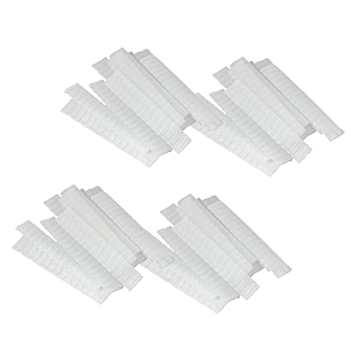 Ipetboom 100 Piezas Cubiertas Protectoras Cubierta Neta Pata Pata Maquillaje Iluminador Protección De La Piel Espátula Para Maquillaje Cepillo De Corrector Tinte Almohadillas Quo