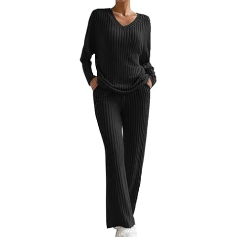 Women's Pyjama Sets with Wide Leg Trousers Cover
