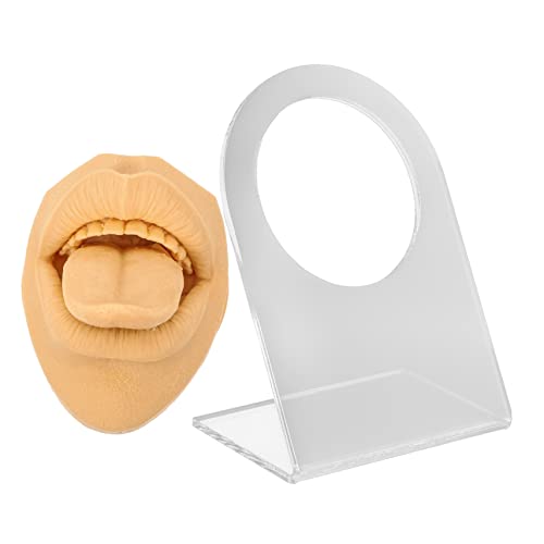 Modèle de langue flexible FOMIYES pour s'exercer au piercing de bouche sans risques