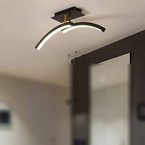 Plafonnier linéaire à LED 15 pouces dimmable moderne pour salon et cuisine