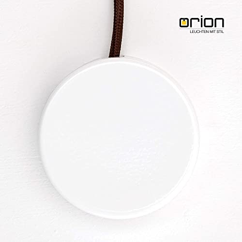 ORION LIGHTSTYLE Verteilerdose Baldachin Deckendose Rosette Abzweigdose Abdeckung Metall (Weiß)