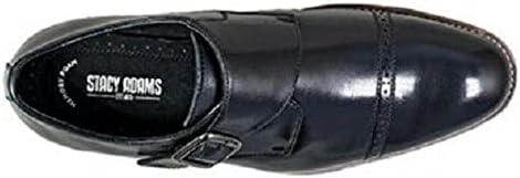 STACY ADAMS Men's Desmond Cap Toe Monk Strap Loafer, Black, 16 W US | Image 2