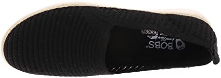 Skechers BOBS Women's 113245 Ballet Flat, Black, 6 | Image 1