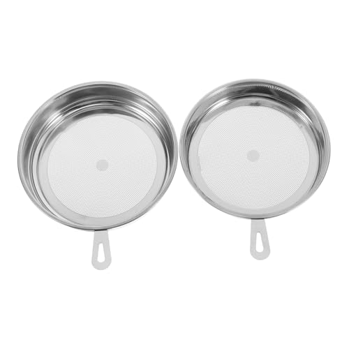 PartyKindom 2 piezas Filtro de Aceite Inoxidable con Malla Fina Repuesto para Colador y Filtro de Aceite Compatible con Varias Ollas para Cocina y Freír