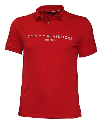 Polo Tommy brodé homme coupe droite coton mode masculine