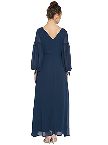 Image of Rare Women's Polyester A-Line Maxi Casual Dress