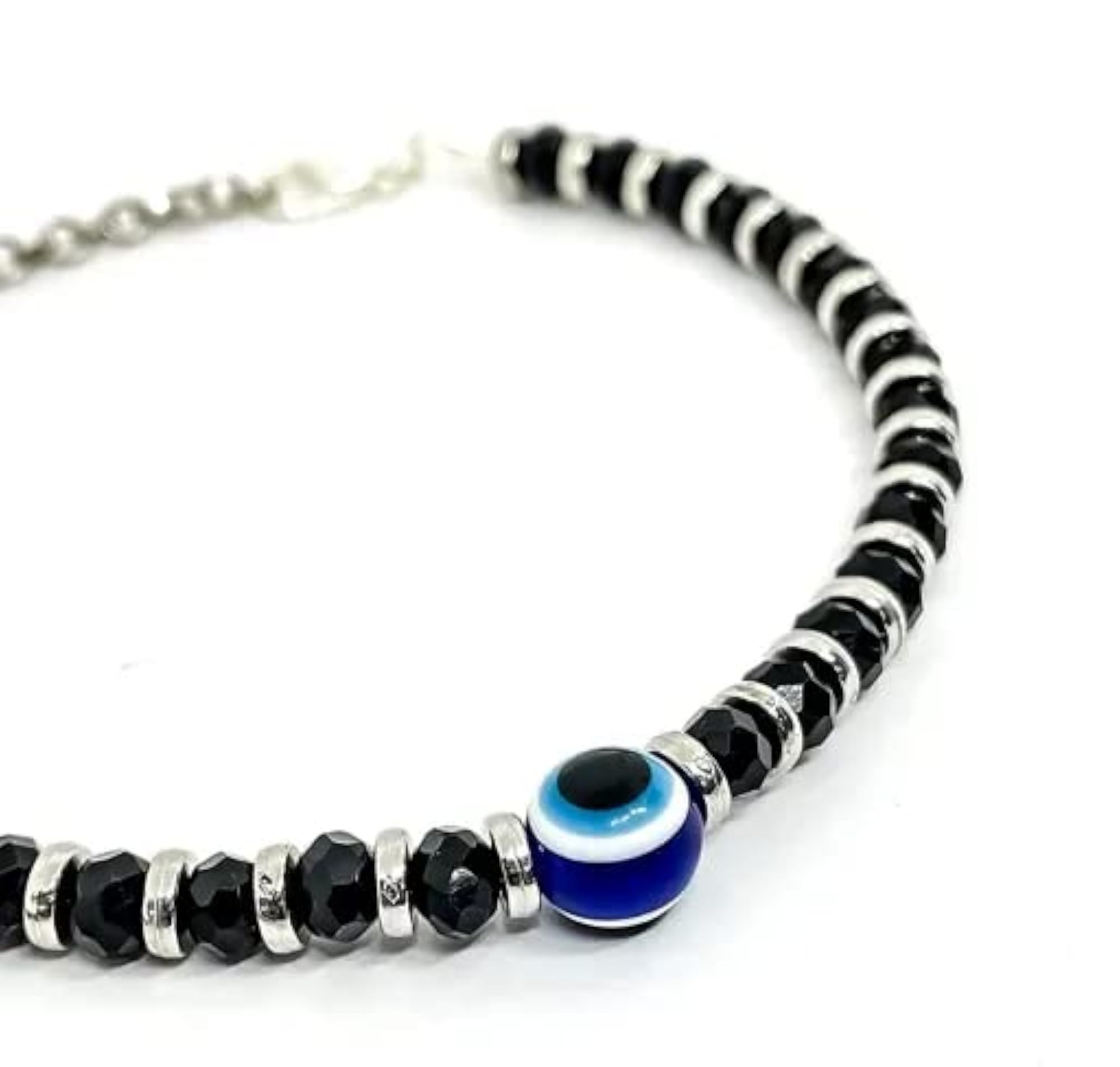 Women's Silver Payal Anklet with Black Thread, Elegant Design